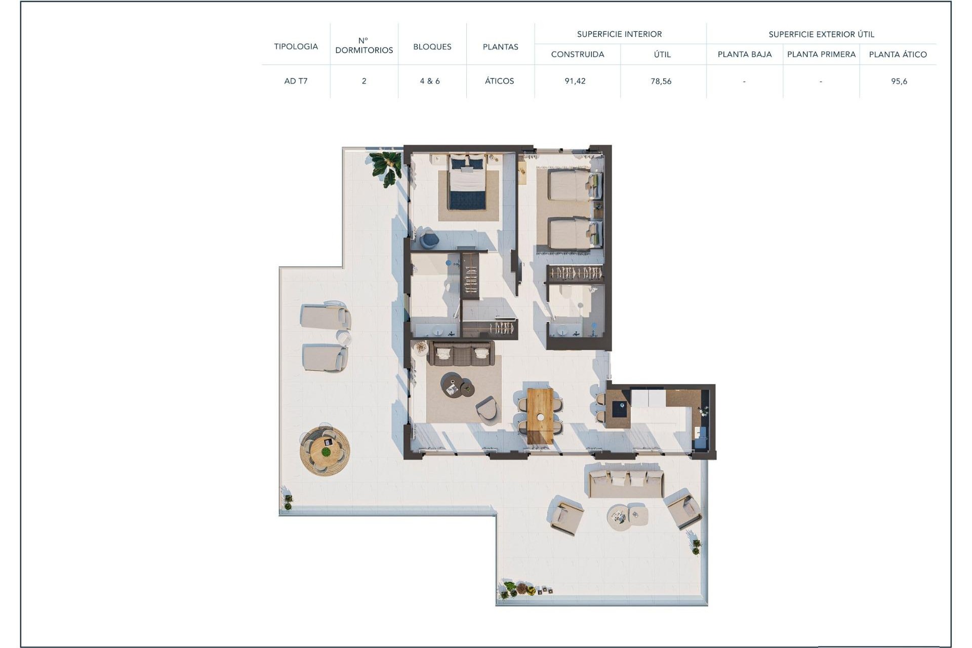 New Build - Penthouse - Casares - Camarate